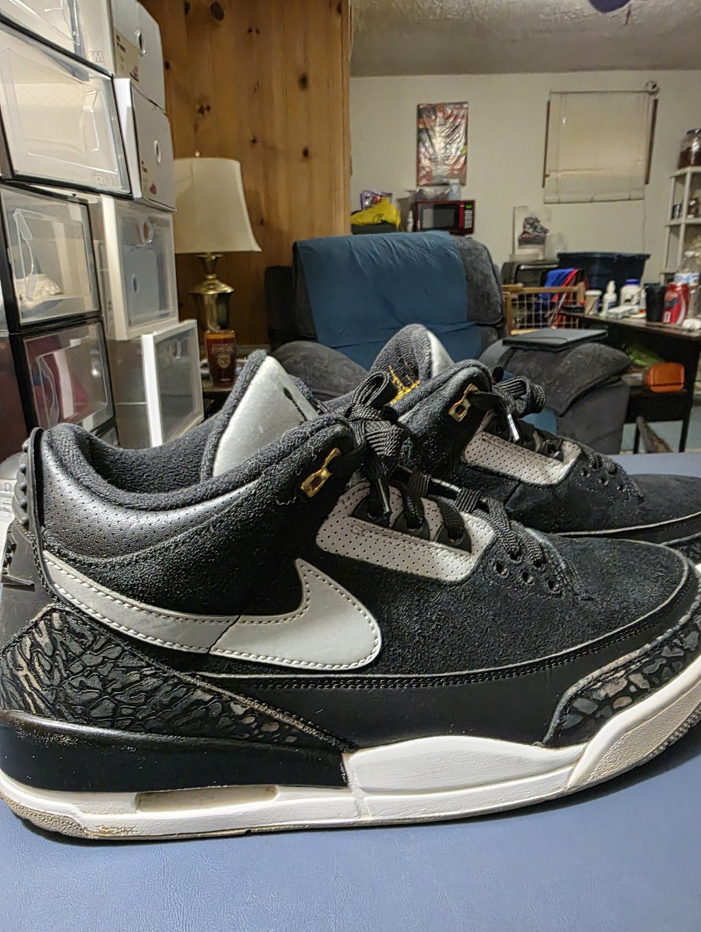 Jordan 3 "Tinker" Black/Cement Size 11.5m.